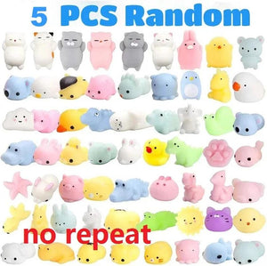 🎉 50-5PCS Kawaii Squishies Mochi Animal Squishy Toys for Kids