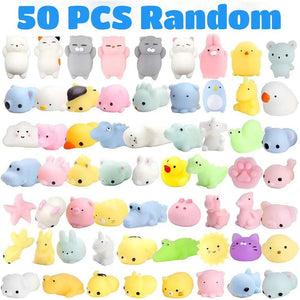 🎉 50-5PCS Kawaii Squishies Mochi Animal Squishy Toys for Kids