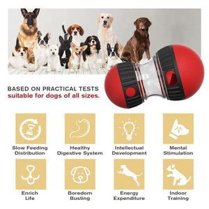 Interactive Dog Toy – Elliptical Track Rolling Ball for Intelligence and Good Habits