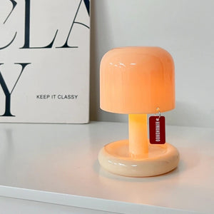 🌅 Mini Desktop Sunset Night Lamp | Creative USB Rechargeable Mushroom Style LED Night Light | Perfect for Coffee Bar & Home Decor