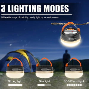 🔋 10W High Power Camping Lantern | 1800mAh USB Rechargeable Portable Lamp | Outdoor Hiking & Tent Hanging Light