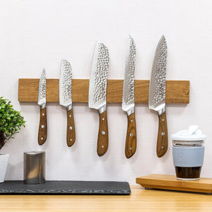 🔪 Magnetic Knife Holder for Wall | Extra Strong 16-Inch Magnet | Acacia Wood Knife Magnetic Strip for Kitchen Organization