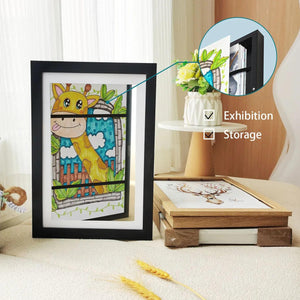 :  🎨 Children Art Frames Magnetic Front Open Changeable Kids Frametory 🖼️ For Poster, Photo, Drawing, Paintings, and Pictures Display - Home Decor 🏡