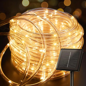 ✨ Solar String Light Outdoor Tube Rope Lights | Waterproof LED for Garden & Party Decor | Flexible & Durable Lighting