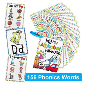 📚 Alphabet 26 Letters 156 Phonics Words English Flash Cards